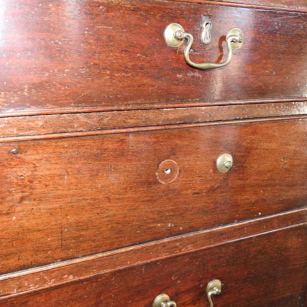 A George III mahogany chest on chest - Image 6 of 9