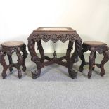 An early 20th century Burmese occasional table