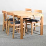 A modern dining table