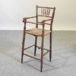 An early 20th century child's high chair