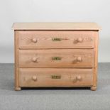 An antique pine chest