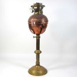 An American Arts and Crafts adjustable oil lamp
