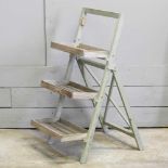 A three tier wooden rack