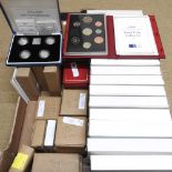A collection proof coin sets