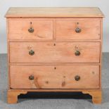 A 19th century pine chest of drawers