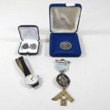 A collection of Masonic items