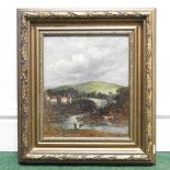 English school, 19th century, river landscape