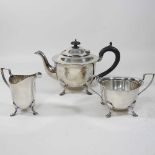 An early 20th century silver plated tea set