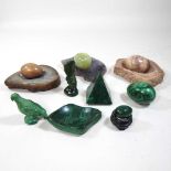 A collection of hardstone ornaments