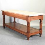 A 19th century country house scullery table