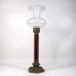 A 19th century brass candle light