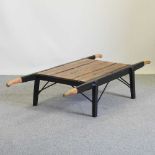 An eastern wooden elephant seat coffee table