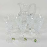 A collection of Waterford crystal glasses