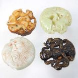 A collection of four various Chinese roundels