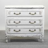 A French style cream painted chest