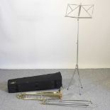 A Besson brass trombone