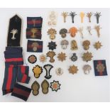 Selection of Various Guards Badges including brass Scots Guards ... Brass Coldstream Guards ...
