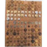 Good Selection of Yeomanry Buttons Including Victorian including flat brass, Vic crown W.C.H. ...