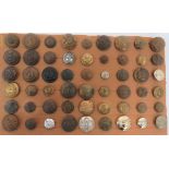 Small Selection of Commonwealth Buttons including small, brass KC Hong Kong Volunteer Corps ...