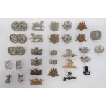 Good Selection of Scottish Collar Badges including white metal A & SH ... White metal London