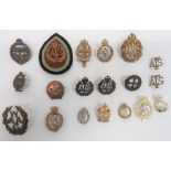 Small Selection of Women's Badges cap badges include brass WAAC ... Brass KC Queen Mary's AAC ...