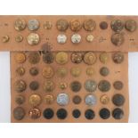 Selection of Buttons Including Victorian including small, gilt, Vic crown Royal Engineers ...