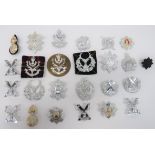 Selection of Anodised Scottish Cap Badges including Gordon Highlanders ... QC Black Watch ...