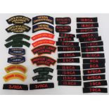 Good Selection of Canadian Cloth Shoulder Titles pairs include 4 MED RCA ... 1 SVY RCA ... 6 A/T RCA
