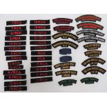 Good Selection of Canadian Cloth Shoulder Titles pairs include Calgary Highlanders Canada ...