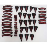 Good Selection of Commando Badges consisting 6 x embroidery No 5 Commando ... 6 x embroidery No 6