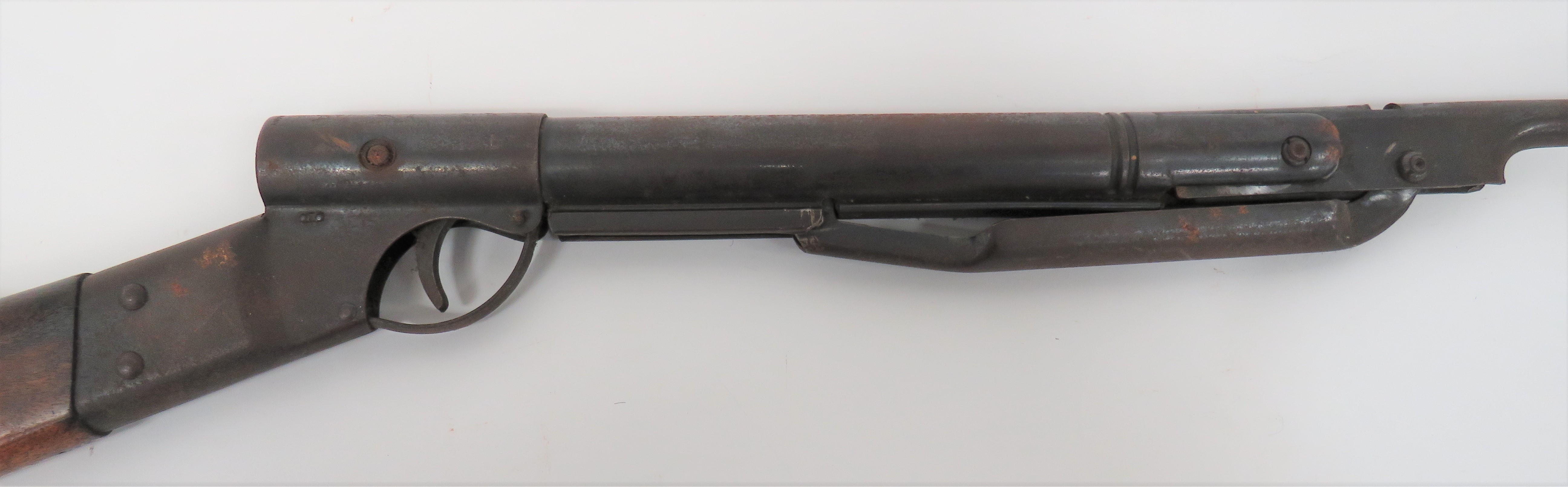 Pre War "Diana" Air Rifle .177, 14 1/4 inch, blued, break barrel with front stud sight.  Rear - Image 2 of 2