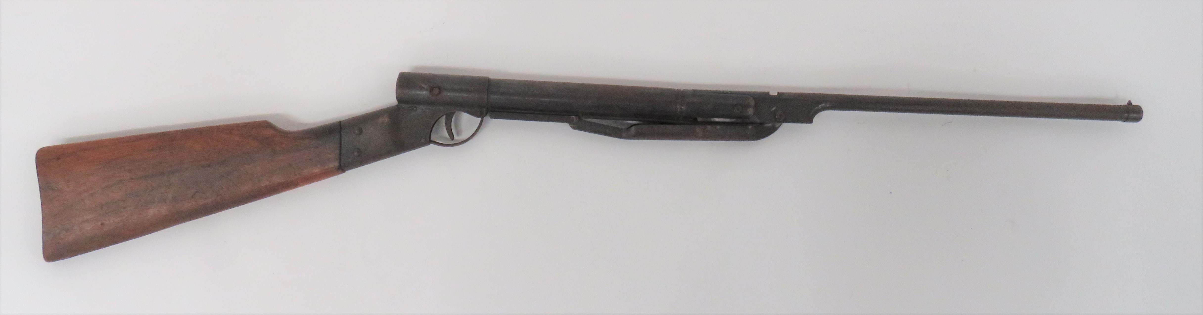 Pre War "Diana" Air Rifle .177, 14 1/4 inch, blued, break barrel with front stud sight.  Rear