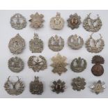 Scottish Regimental Cap/Bonnet Badges including brass, KC Royal Scots Fus ... White metal Gordon