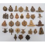 Corps Cap Badge Selection  including brass, KC ASC ... Brass, KC RASC ... Brass, KC Pioneer