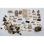 Shoulder Titles and Various Buttons titles include brass SIY ... Brass NF with grenade ... Bi-