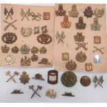 Varied Selection of Rank and Trade Badges brass trade include Signaller ... Marksman ...