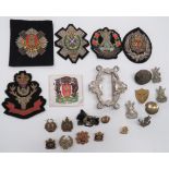 Scottish Sweetheart and Sporran Badges sweetheart badges include gilt and enamel, KC HLI ...