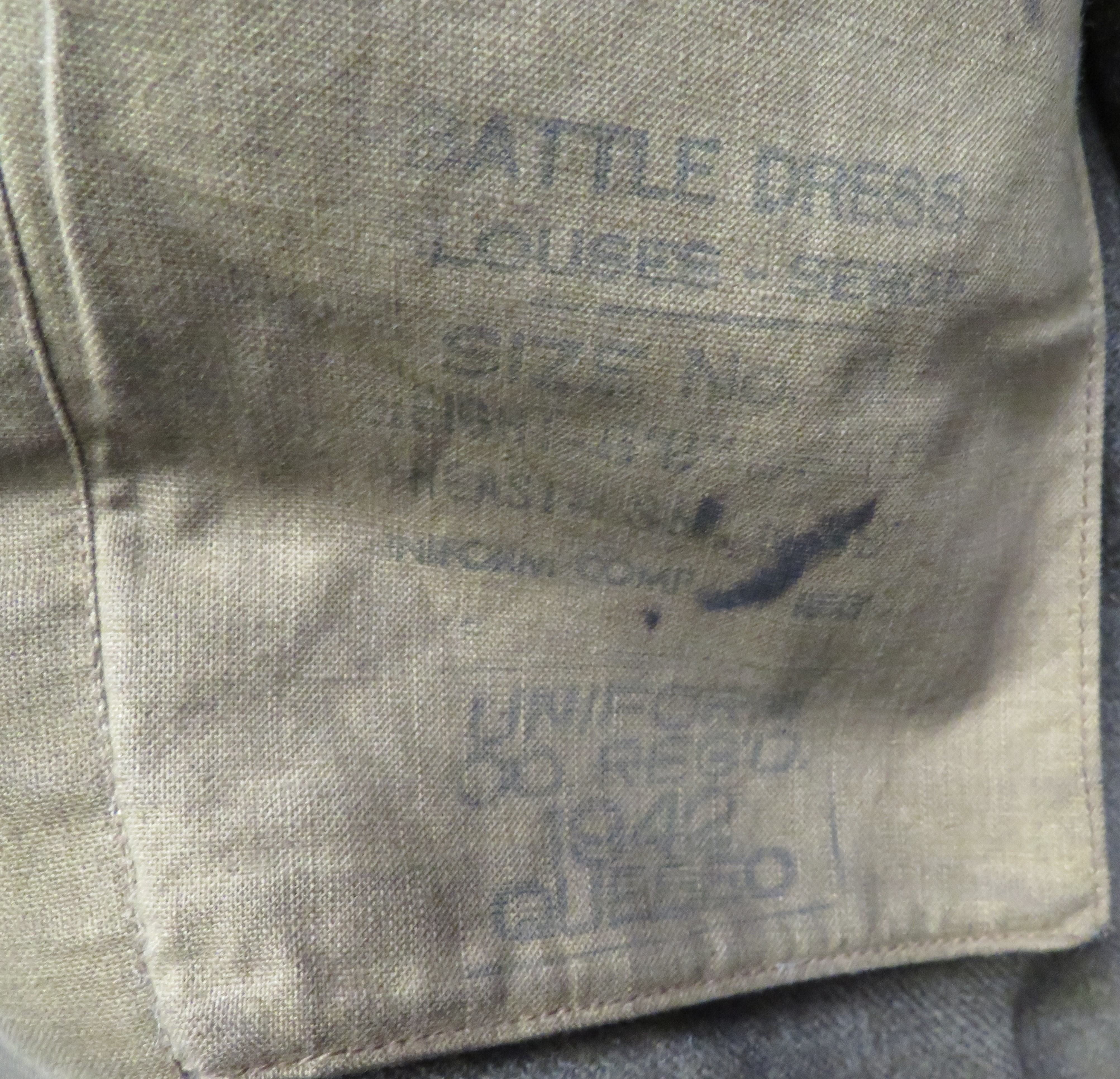 WW2 Royal Engineers Eastern Command Commonwealth Battledress Jacket khaki green, open collar - Image 3 of 3