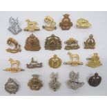 Canadian Cavalry Cap Badges including brass, KC 16/22 Saskatchewan Horse ... Brass XII Manitoba