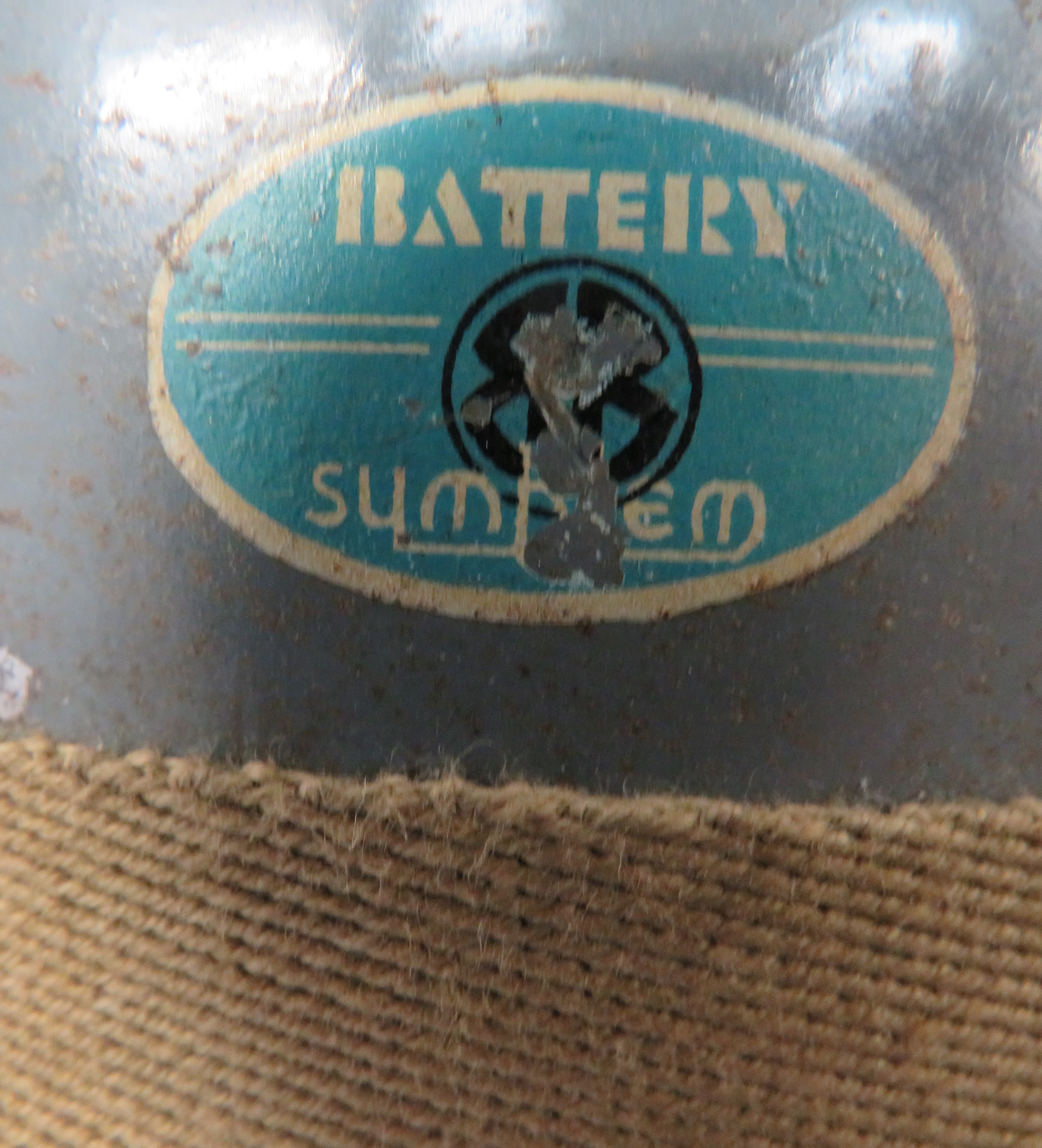 1940 Dated Factory Steel Helmet grey painted crown and brim.  The front of the helmet with "" - Image 2 of 2