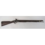 Scarce 1855 Dated Constabulary Carbine .700, 26 3/4 inch barrel.  Military lock plate with line edge