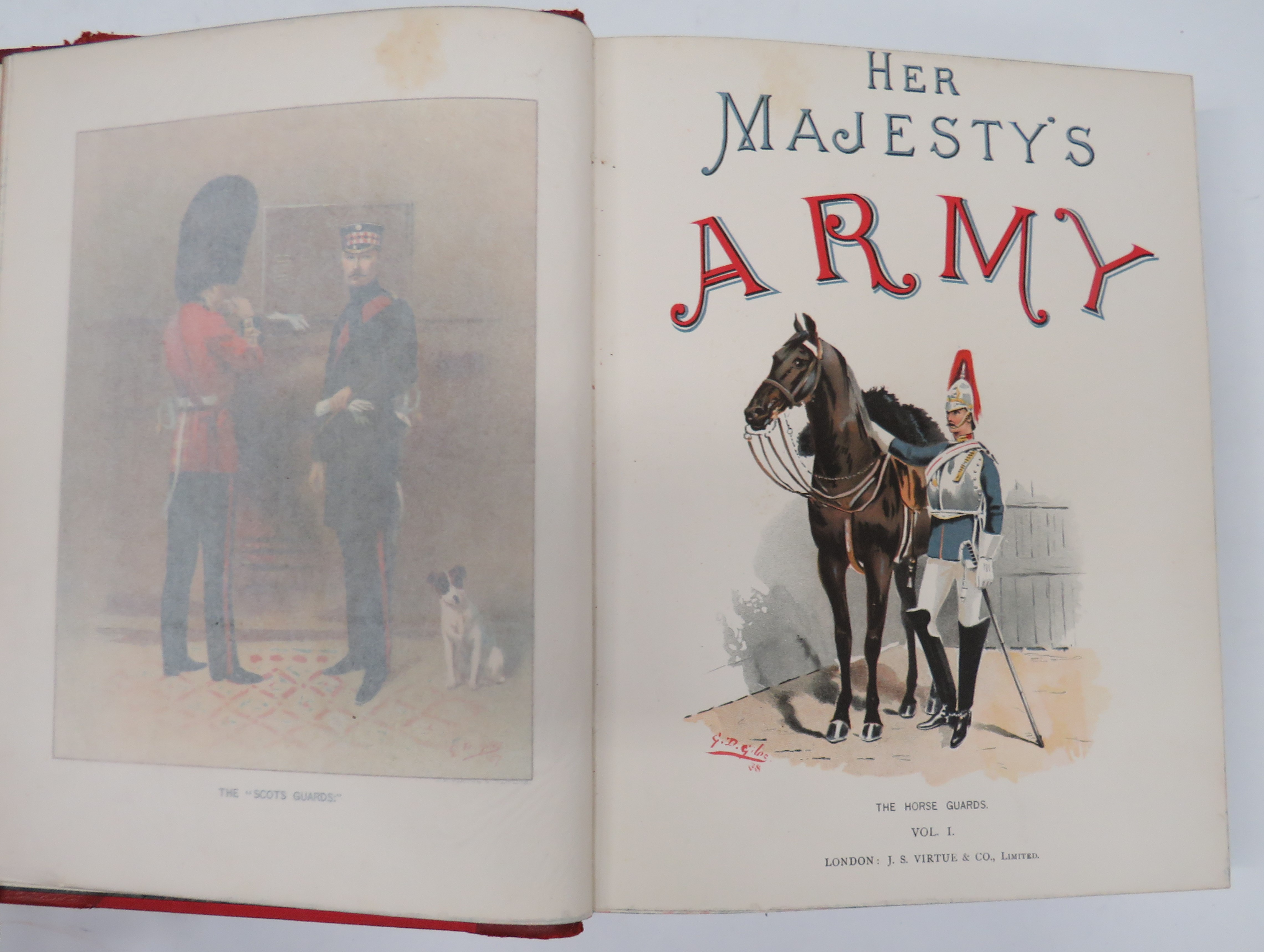 Her Majesty's Army published in three volumes by Walter Richards.  Histories of various regiments - Image 2 of 2