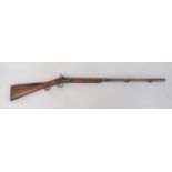 19th Century Drum & Nipple Converted Sporting Musket 16 bore, 32 inch, two stage, part octagonal