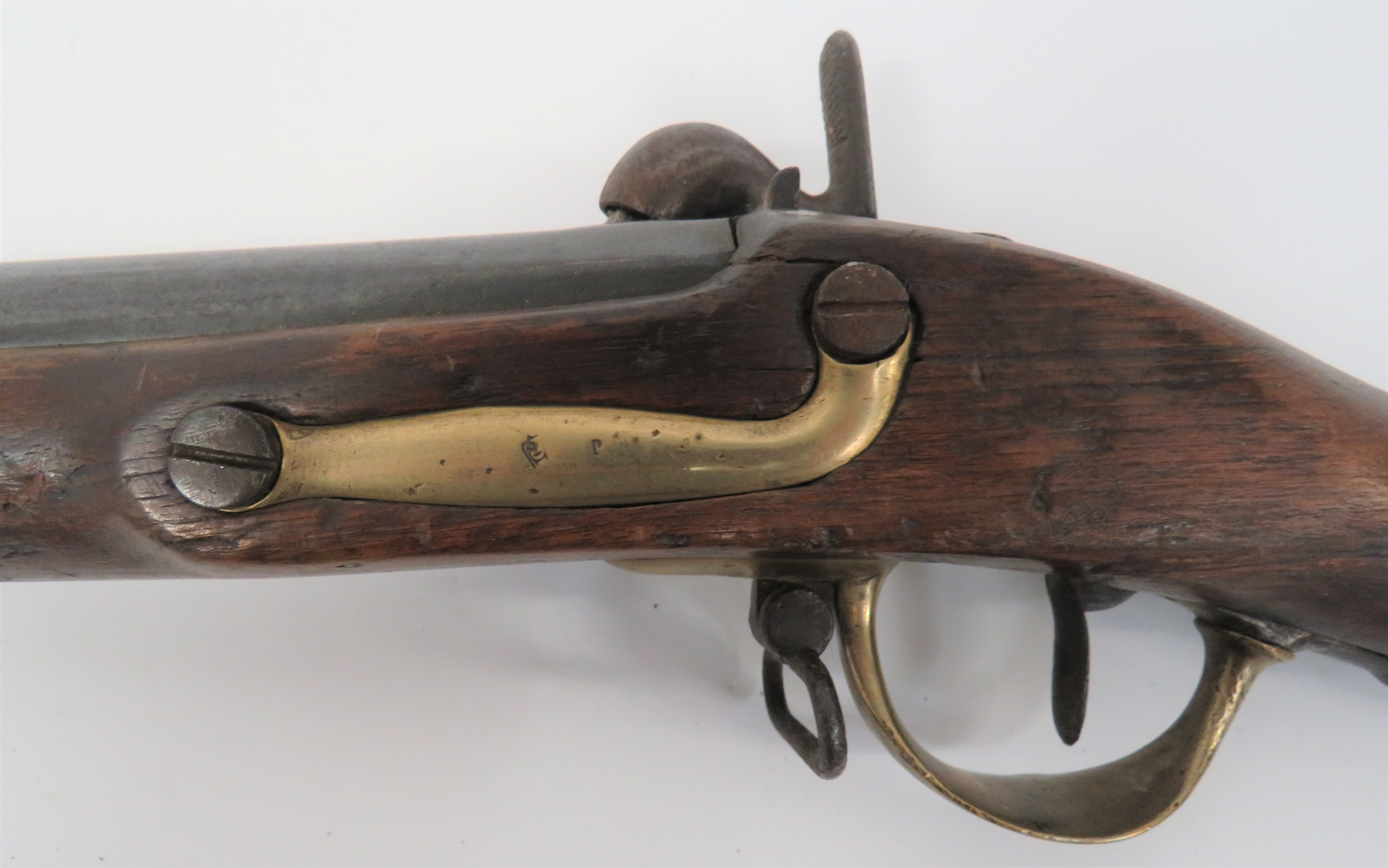 French M1822 Military Percussion Musket 12 bore, 40 1/2 inch barrel. The muzzle with lower bayonet - Image 4 of 4