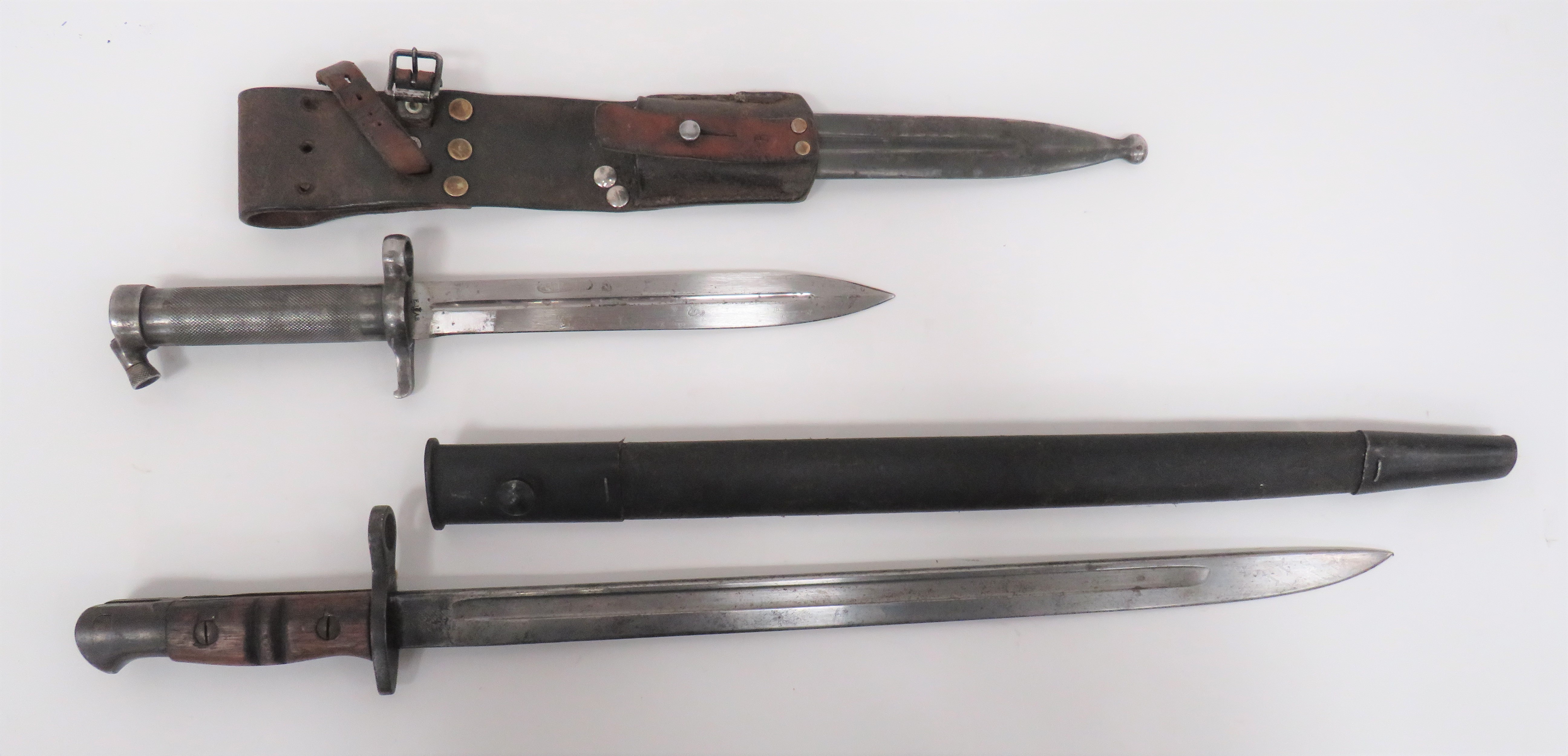 British P13 Bayonet and Swedish 1896 Bayonet P13 bayonet with 17 inch, single edged blade.  Large