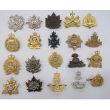 Post 1953 Canadian Cap Badges including white metal, QC 2nd Queens Own Rifles of Canada ... Brass,