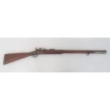 1868 Dated Albini Braendlin Hinged Breech Rifle .577, 30 1/2 inch barrel.  Front side mounted