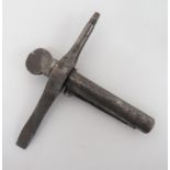 Mid Victorian Percussion Rifle Sergeant's Tool steel tubular body with lower nipple key.  Side