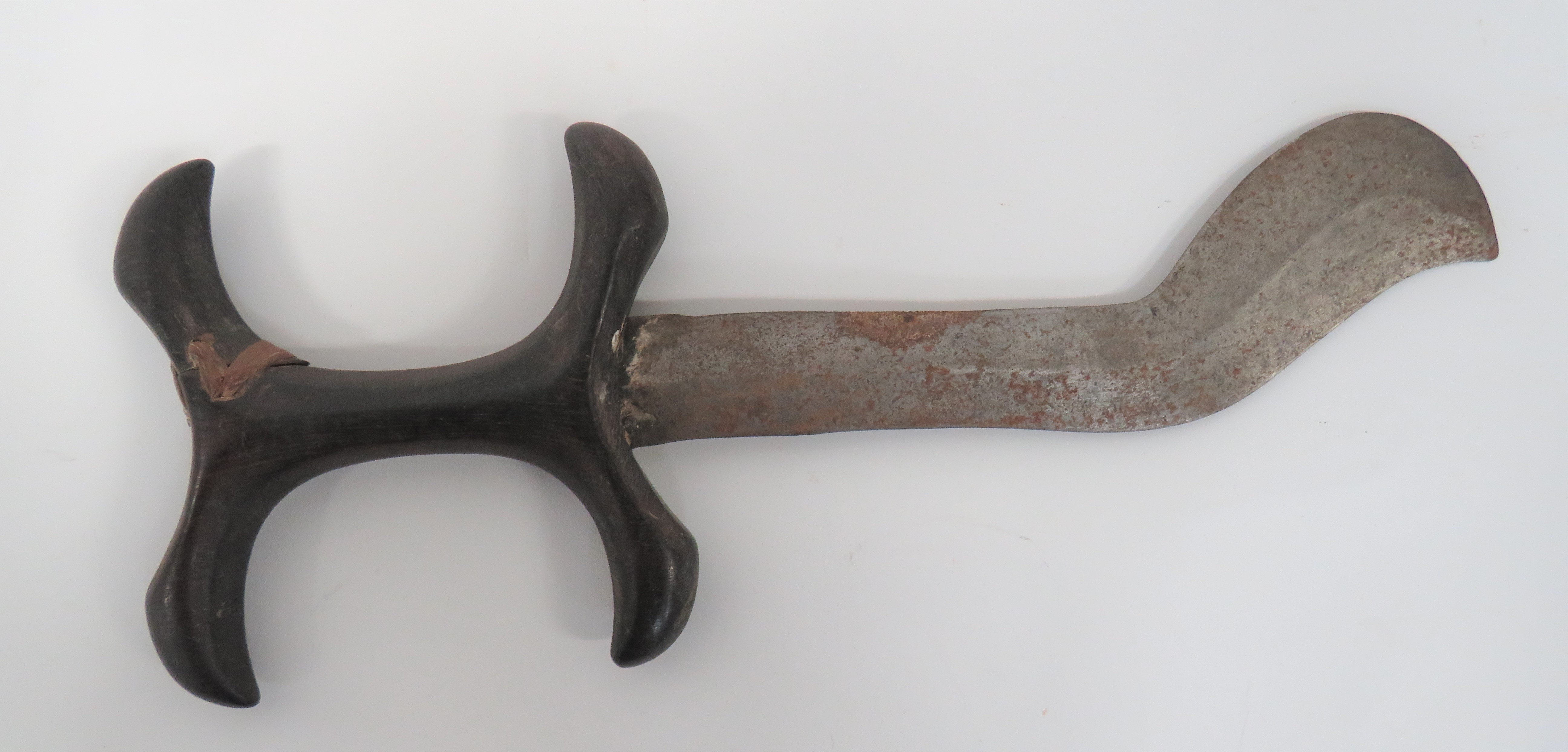 19th Century Hadendoa Dagger From Eritrea  9 1/2 inch, double edged, straight blade with lower - Image 2 of 2