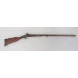Continental Percussion Double Barrel Shotgun 28 bore, 35 inch, double, side by side barrels.  Back